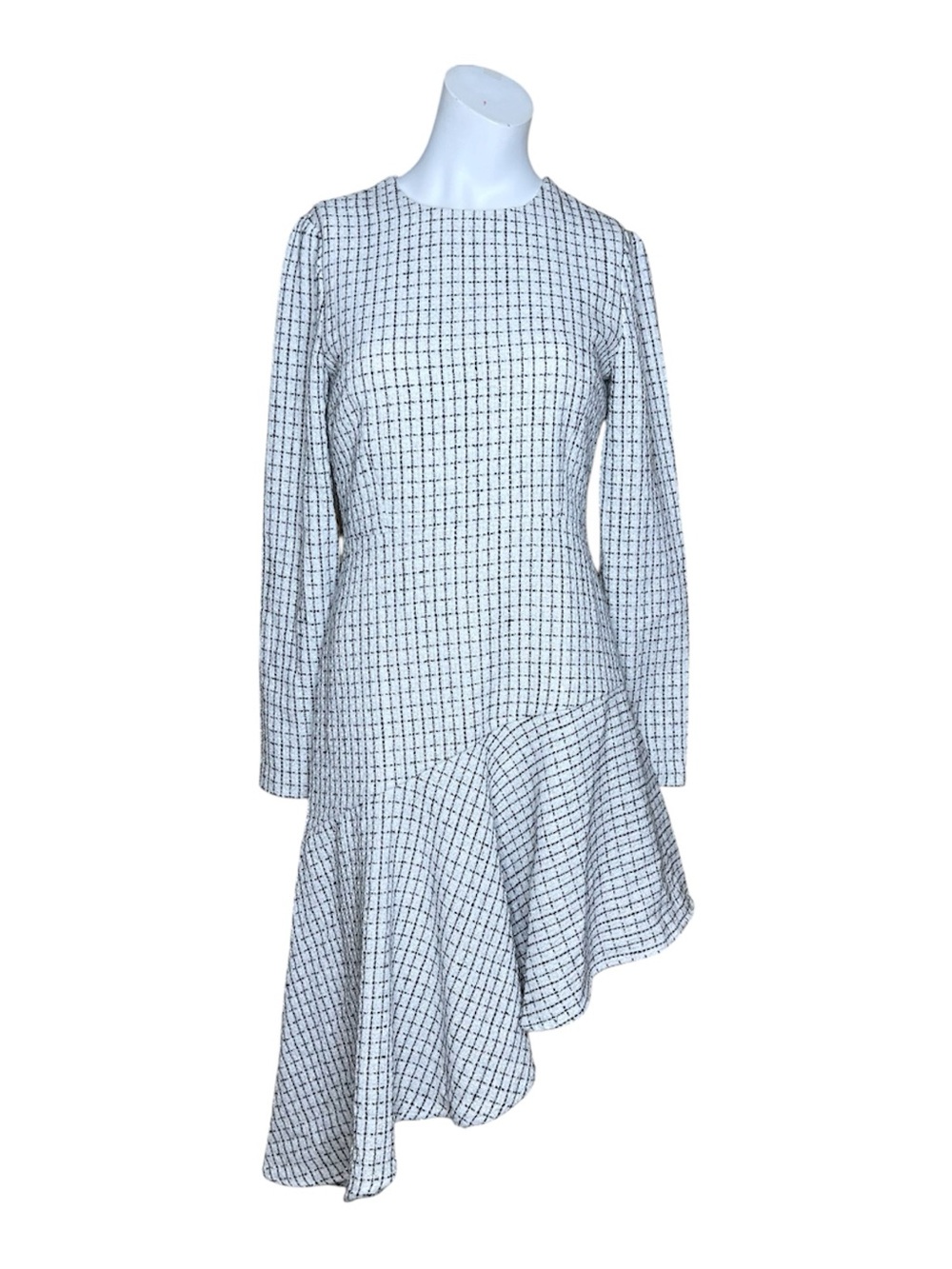 Toccin Stephanie Asymmetrical Tailored Tweed Sparkly Dress Sz 4 NWT